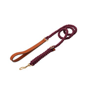 Handcrafted Engraved Leather Dog Collar - Scarlet Red