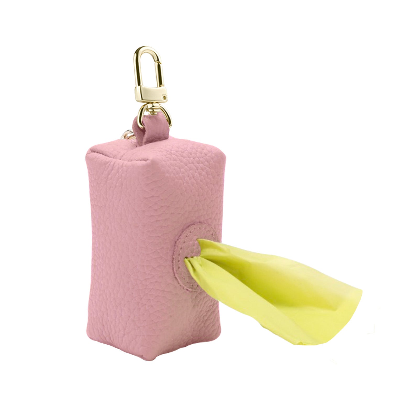  Premium Leather Pink Dog Poop Bag Dispenser