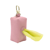  Premium Leather Pink Dog Poop Bag Dispenser