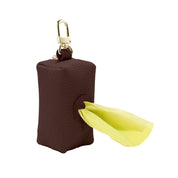  Premium Leather Cognac Brown Dog Poop Bag Dispenser