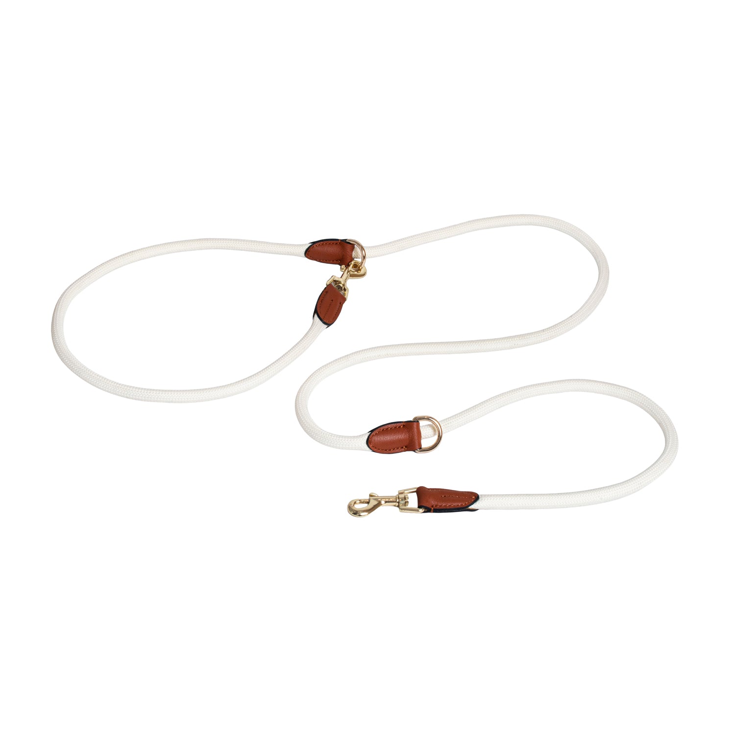 Furri Explorer Hands-Free Crossbody Leash: Effortless Adventures with Climbing Rope - Beige
