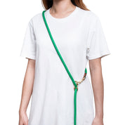 Furri Explorer Hands-Free Crossbody Leash: Effortless Adventures with Climbing Rope - Forest Green