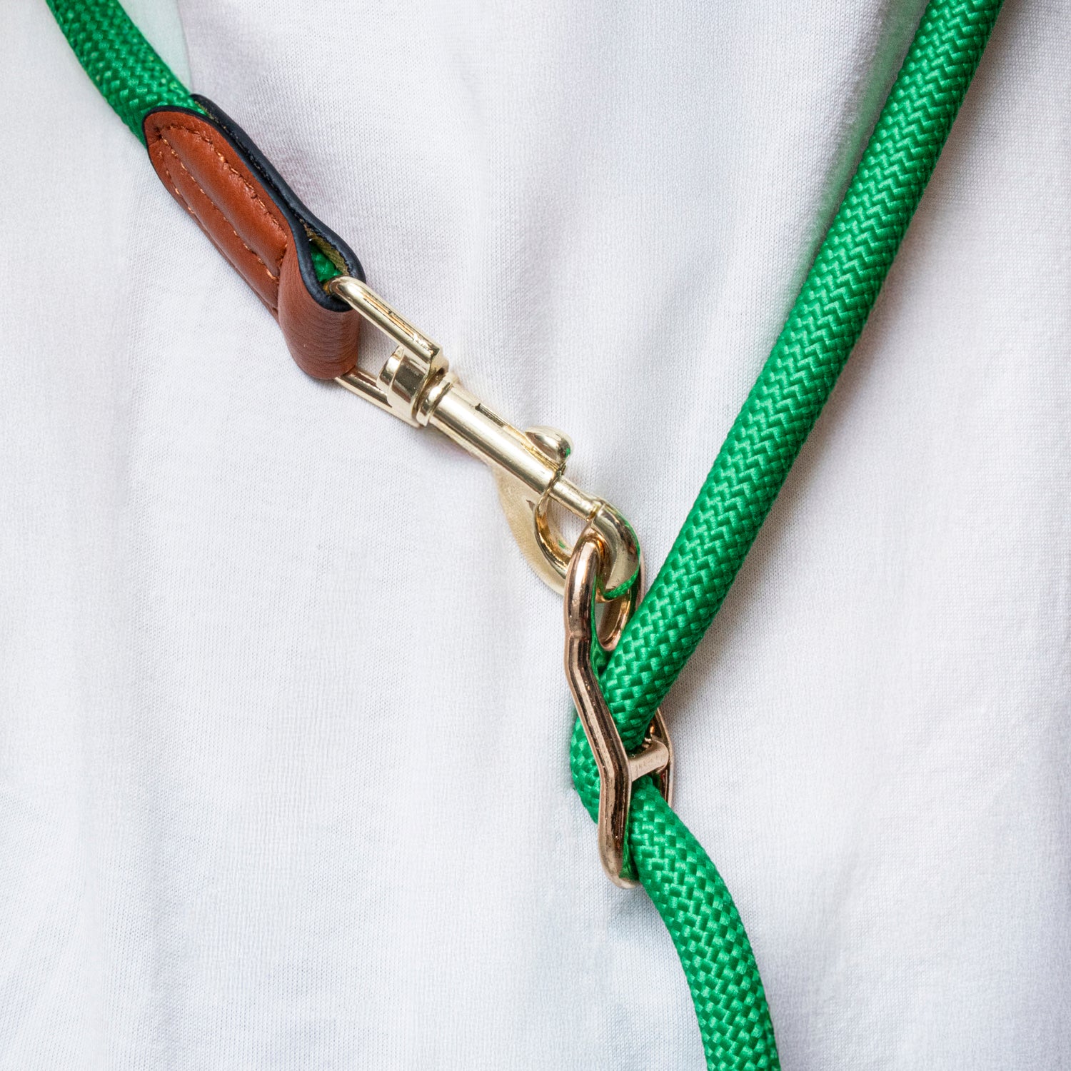 Furri Explorer Hands-Free Crossbody Leash: Effortless Adventures with Climbing Rope - Forest Green