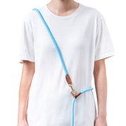 Furri Explorer Hands-Free Crossbody Leash: Effortless Adventures with Climbing Rope - Bright Blue
