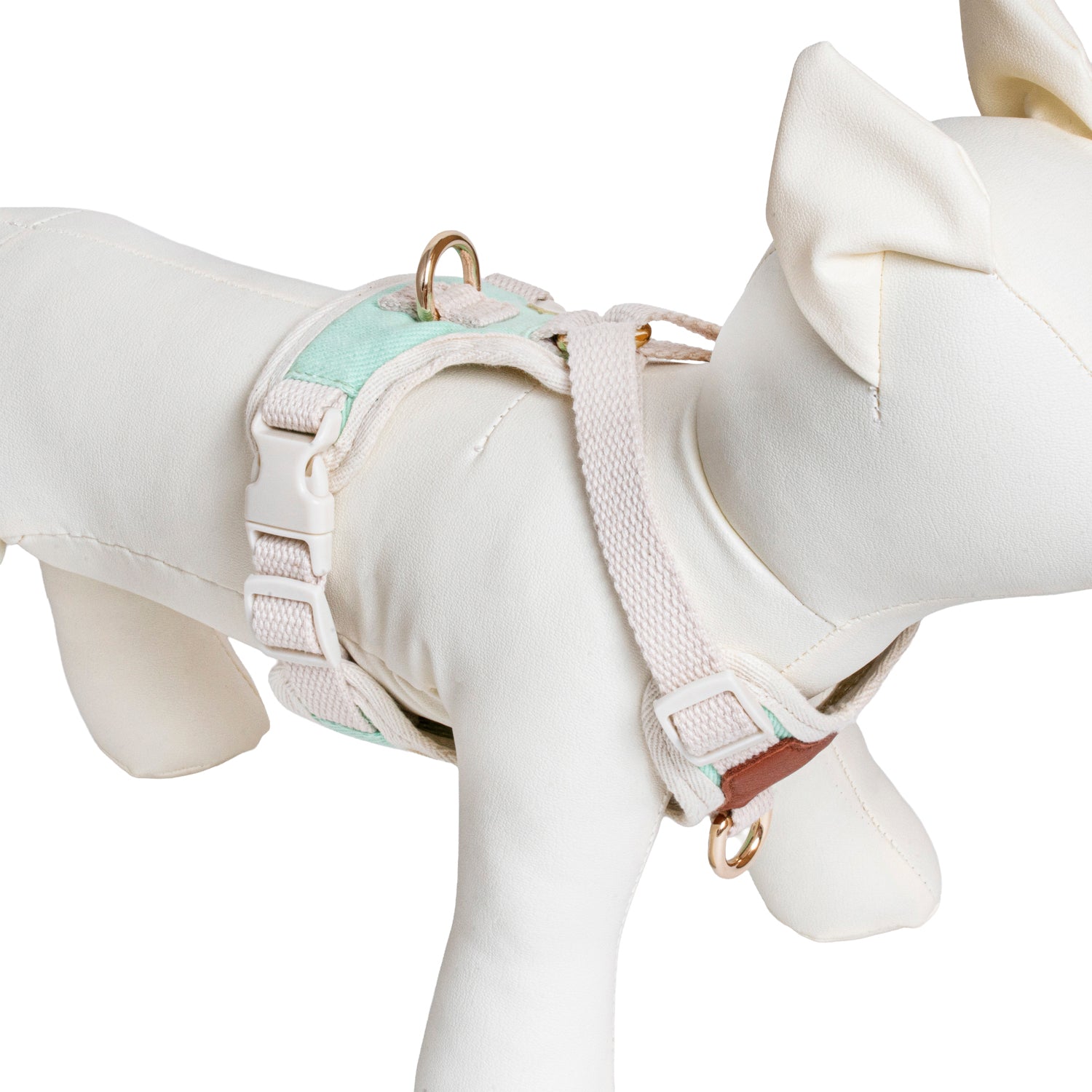 Furri Explorer Canvas Harness: Rugged Adventure for Your Pet - Mint Green