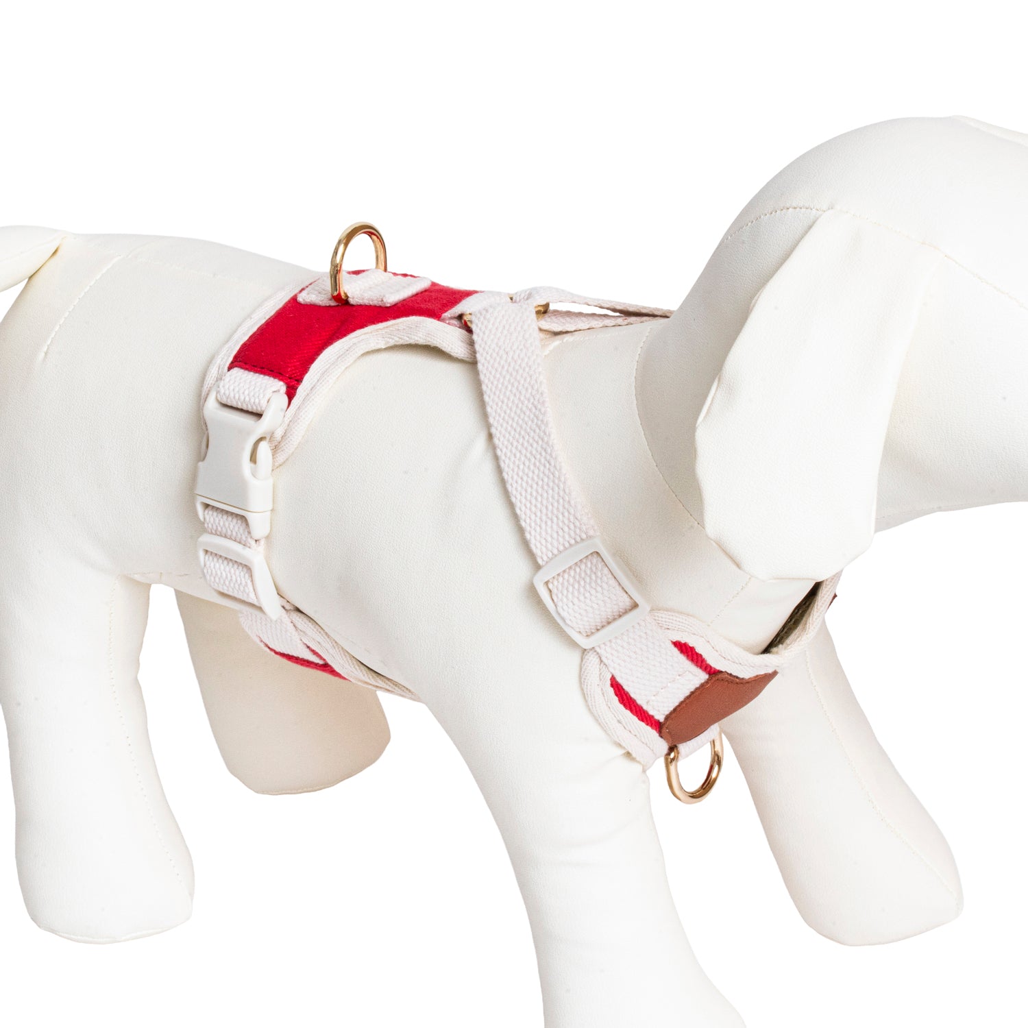Furri Explorer Canvas Harness: Rugged Adventure for Your Pet - Red