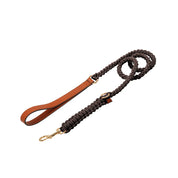 Handcrafted Engraved Leather Dog Collar - Cognac Brown