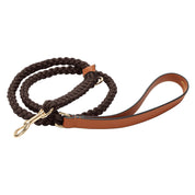  Premium Leather Cognac Brown Dog Leash