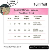 Furri Tail Handcrafted Leather Canvas Harness: Stylish Comfort for Active Pets - Vivid Yellow