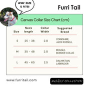 Furri Explorer - Sporty Canvas Collar - Scarlet Red