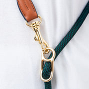 Furri Explorer Hands-Free Crossbody Leash: Effortless Adventures with Climbing Rope - Striped - Green Black