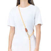 Furri Explorer Hands-Free Crossbody Leash: Effortless Adventures with Climbing Rope - Melange Orange Yellow