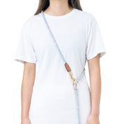 Furri Explorer Hands-Free Crossbody Leash: Effortless Adventures with Climbing Rope - Melange Grey White