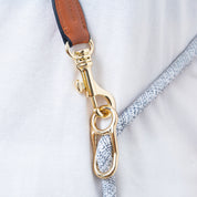 Furri Explorer Hands-Free Crossbody Leash: Effortless Adventures with Climbing Rope - Melange Grey White