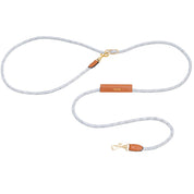 Furri Explorer Hands-Free Crossbody Leash: Effortless Adventures with Climbing Rope - Melange Grey White