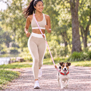 Furri Explorer Hands-Free Crossbody Leash: Effortless Adventures with Climbing Rope - Plaid Pink