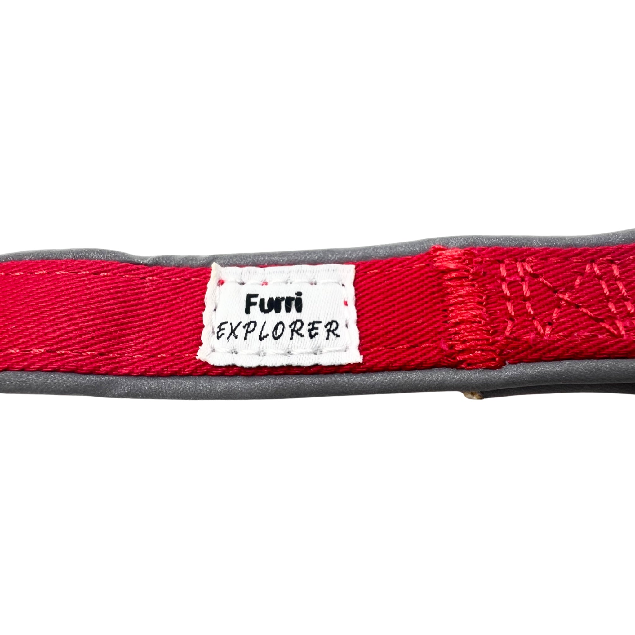 Furri Explorer - Sporty Canvas Collar - Scarlet Red