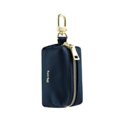 Refined Leather Waste Bag Dispenser - Blue
