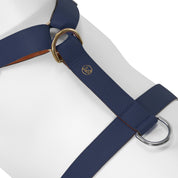  Premium Leather Navy Dog Harness