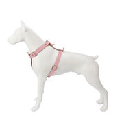  Premium Leather Pink Dog Harness