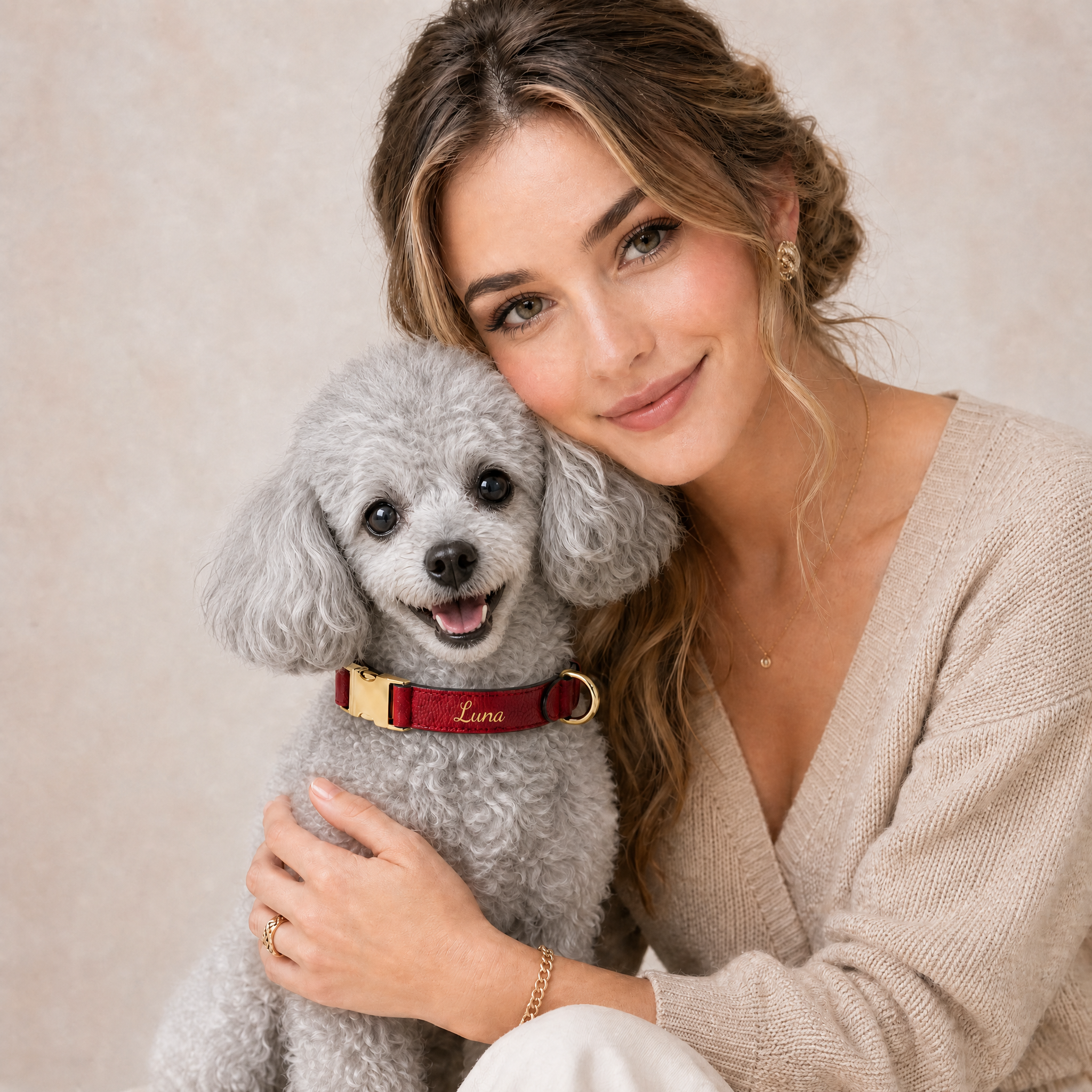 WomanwithGreyPoodleHappyFace-RedLunaCollar.png